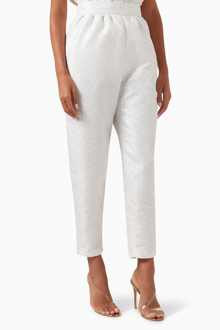 

High-rise Pants, Neutral