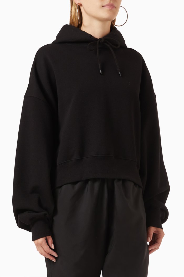 

Oversized Hoodie in Cotton-terry, Black