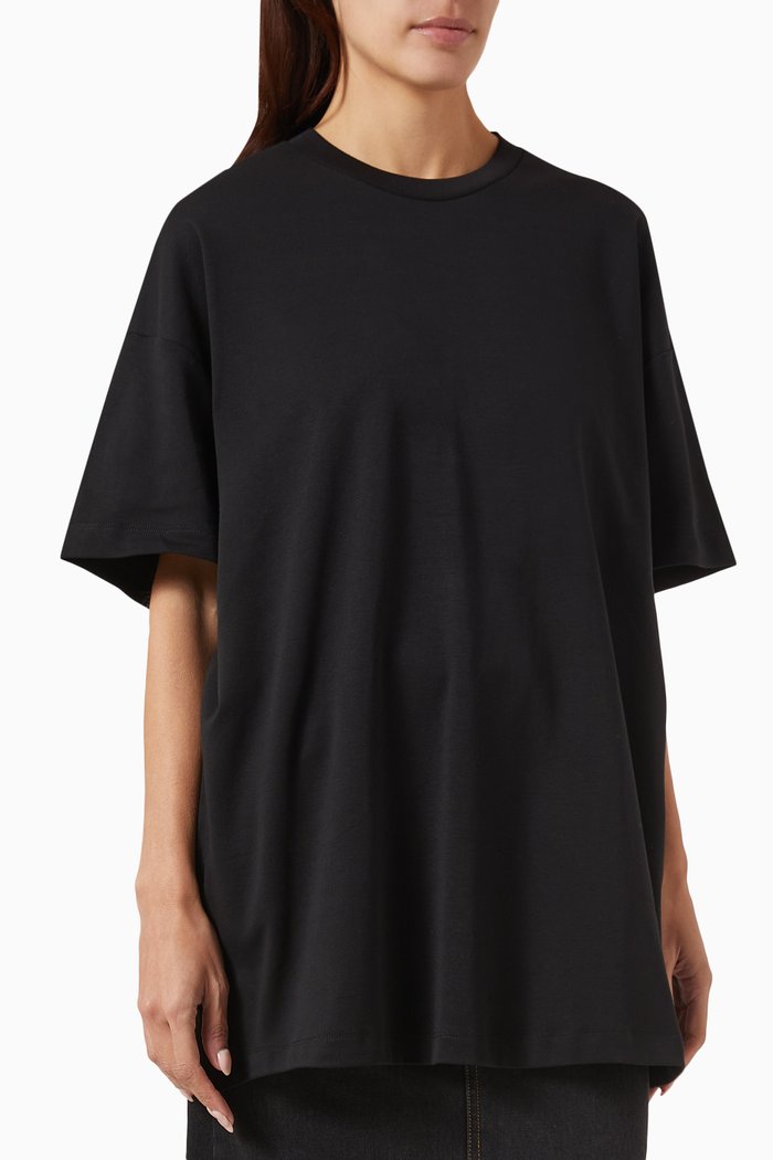 

x HB Oversized T-shirt in Cotton-jersey, Black