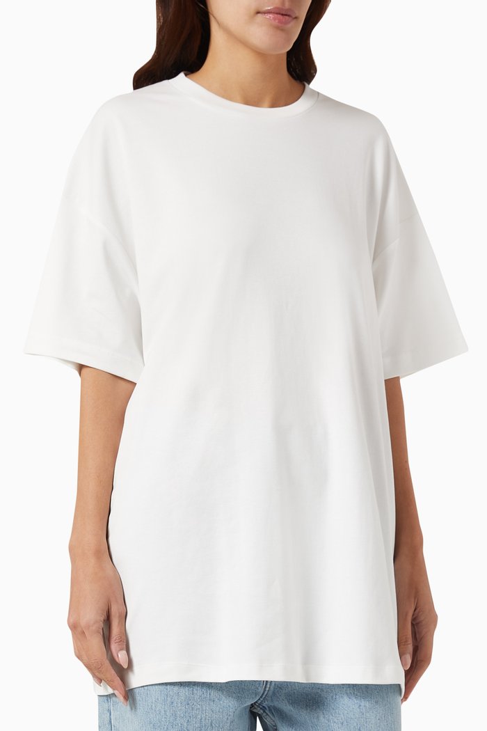 

x HB Oversized T-shirt in Cotton-jersey, White