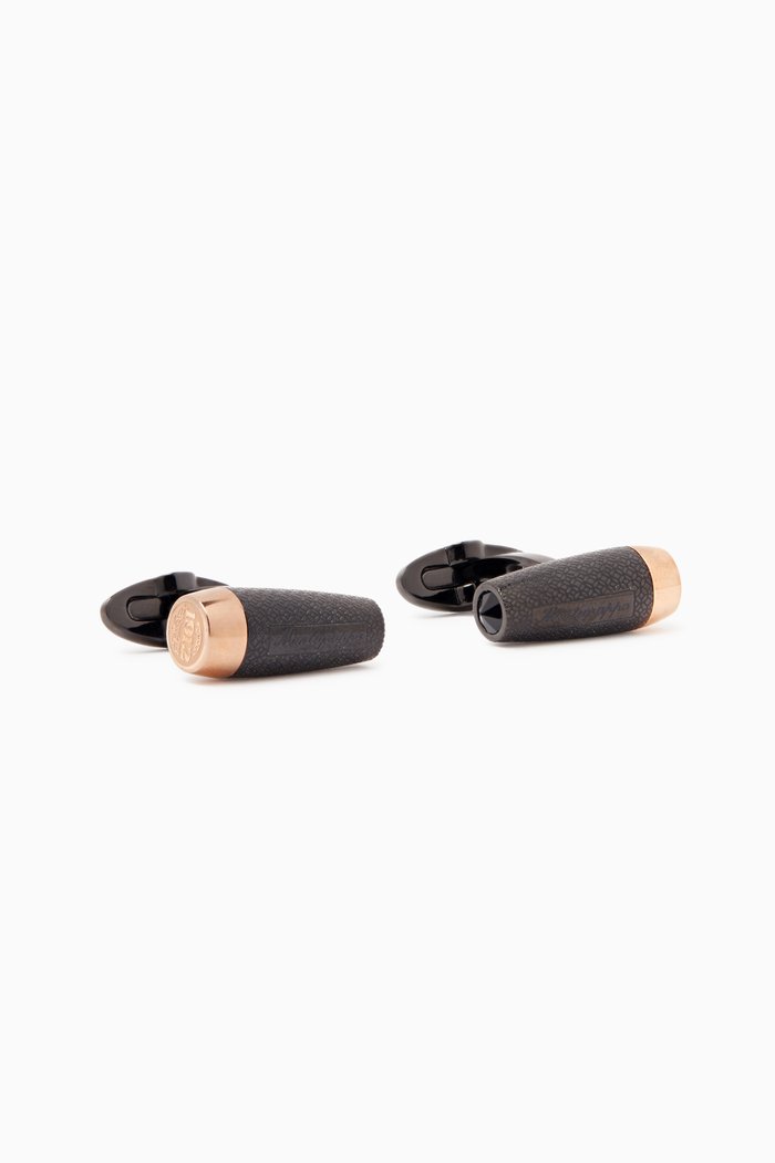 

Fortuna Cufflinks in PVD Stainless Steel, Rose gold