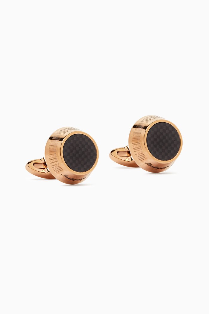 

Miya Cufflinks in PVD Stainless Steel, Rose gold