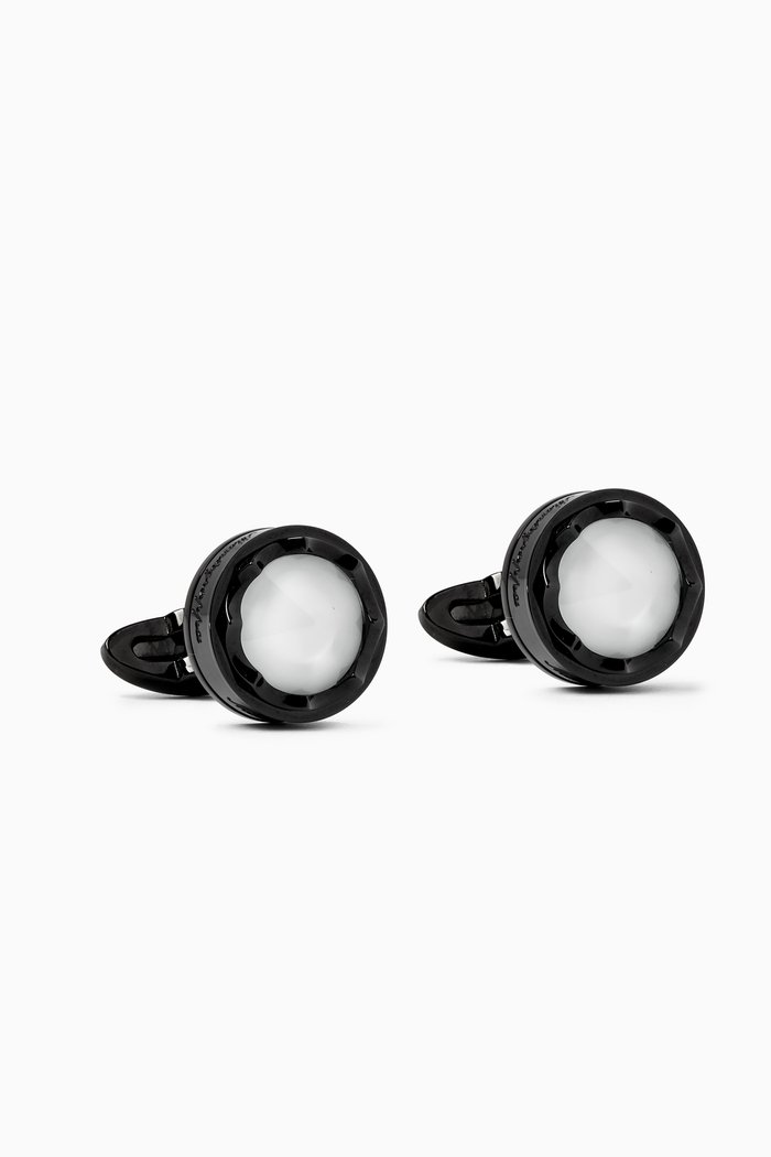 

Parola Cufflinks in Stainless Steel, Black