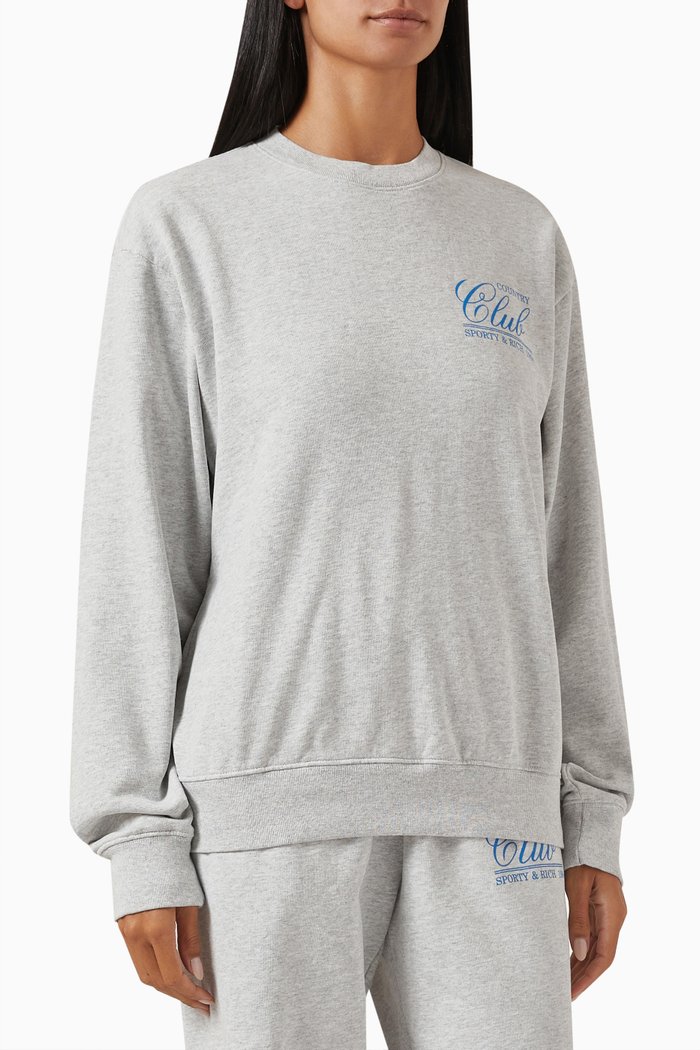 

94 Country Club Sweatshirt in Cotton-fleece, Grey