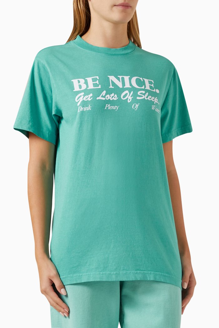 

Be Nice T-shirt in Cotton, Blue