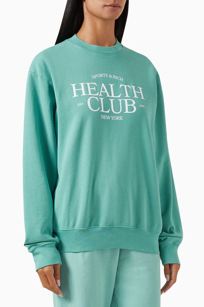 

SR Health Club Sweatshirt in Cotton, Blue