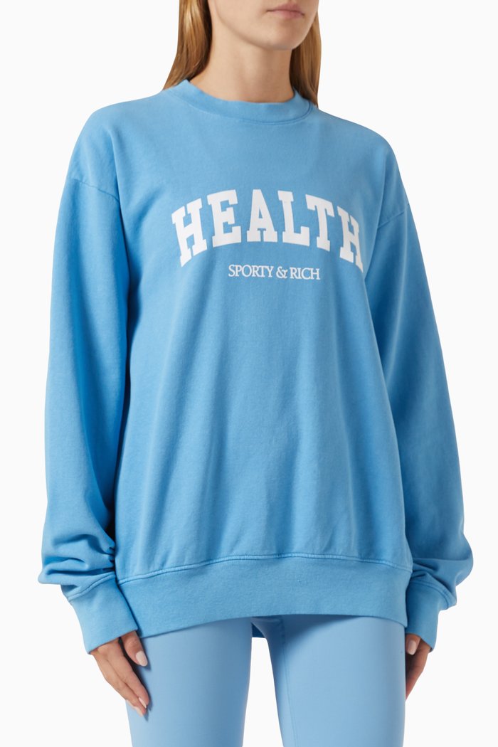 

Health Ivy Sweatshirt in Cotton, Blue