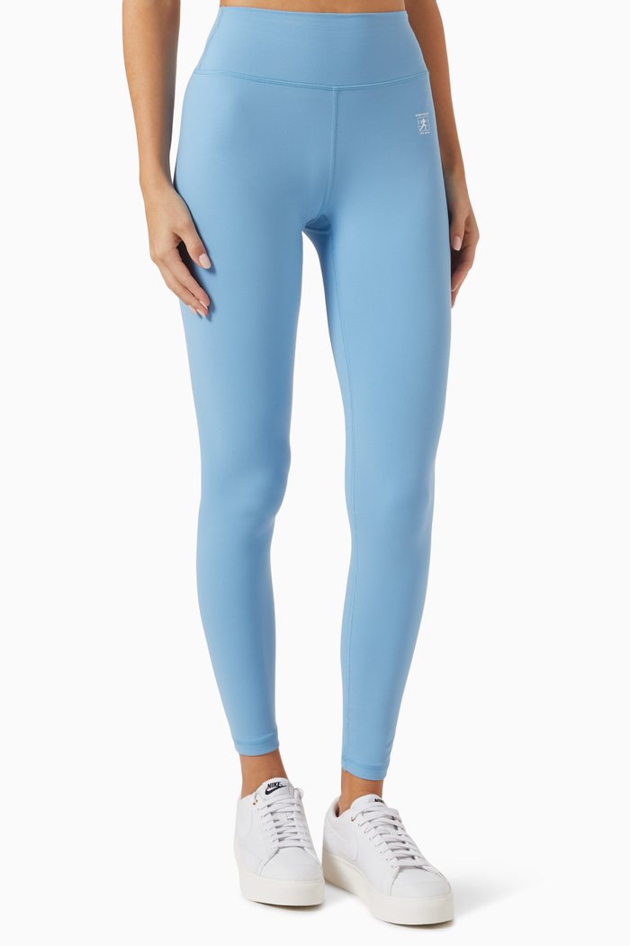 

Runner Logo Leggings in Stretch-nylon, Blue