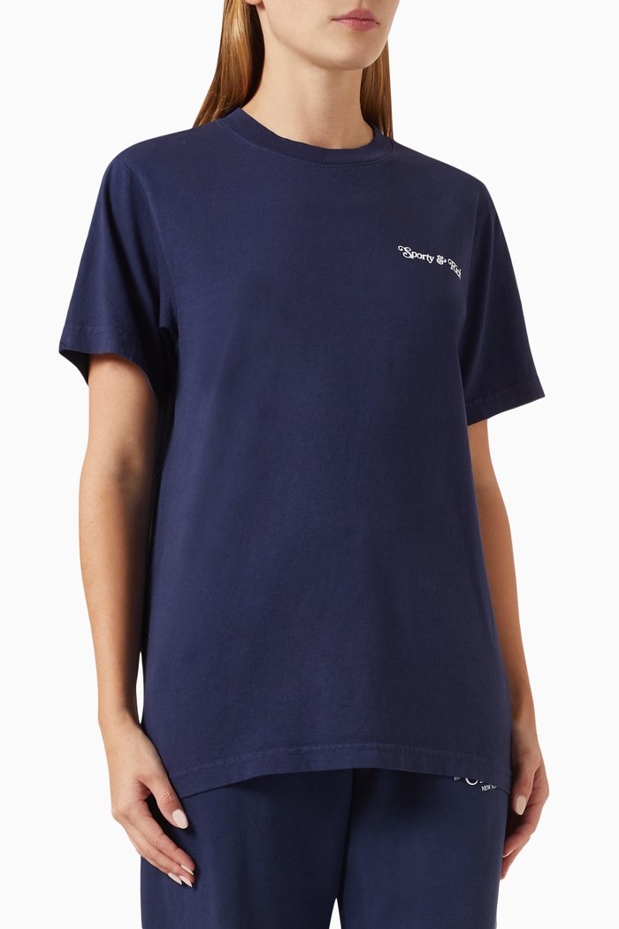 

Self Love Club T-shirt in Cotton-jersey, Blue