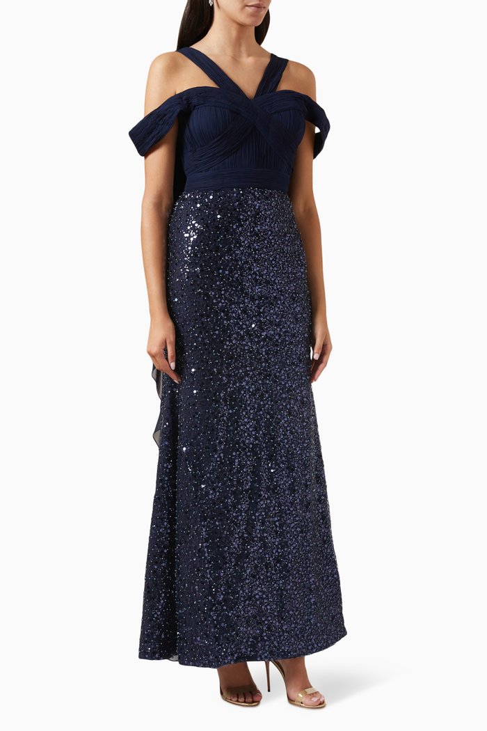 

Zoe Embellished Gown, Blue