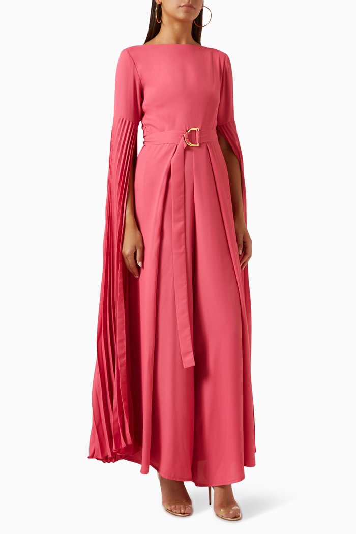 

Wide-leg Jumpsuit in Stretch-crepe, Pink