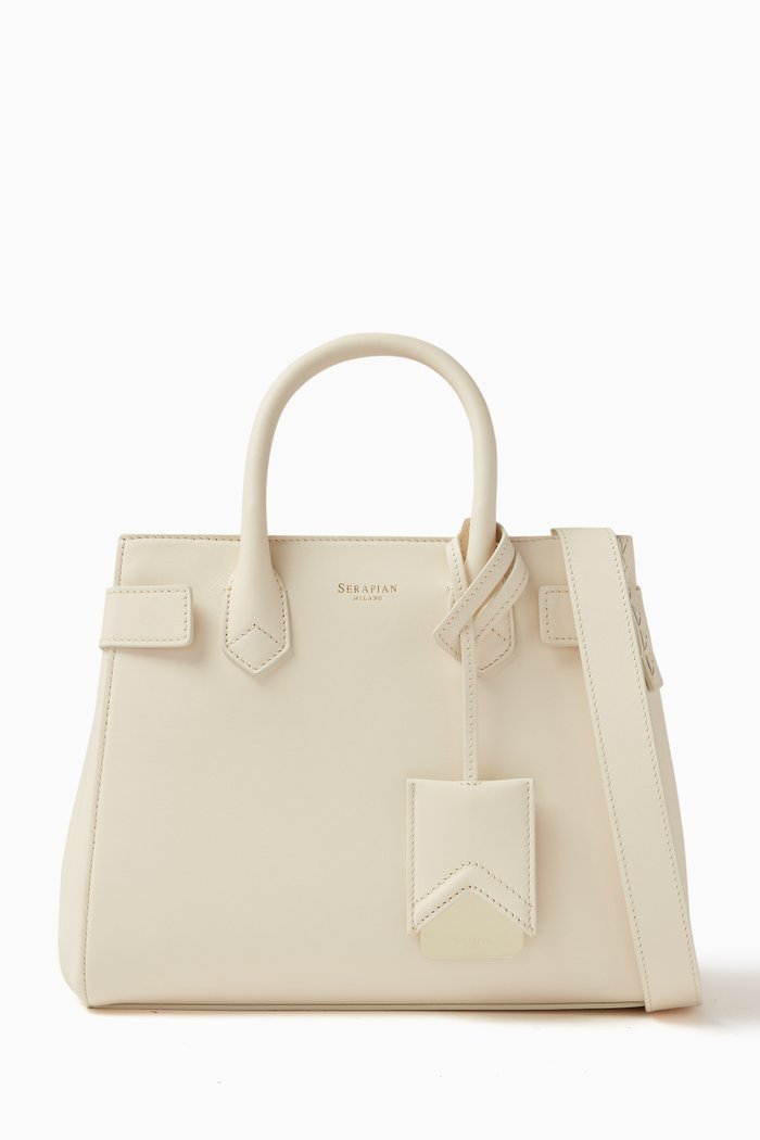 

Meliné Bag in Seta Leather, Neutral