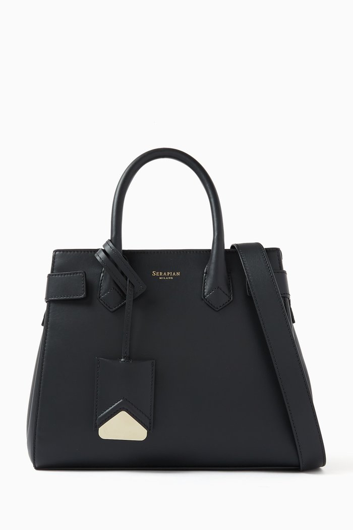 

Meliné Bag in Seta Leather, Black