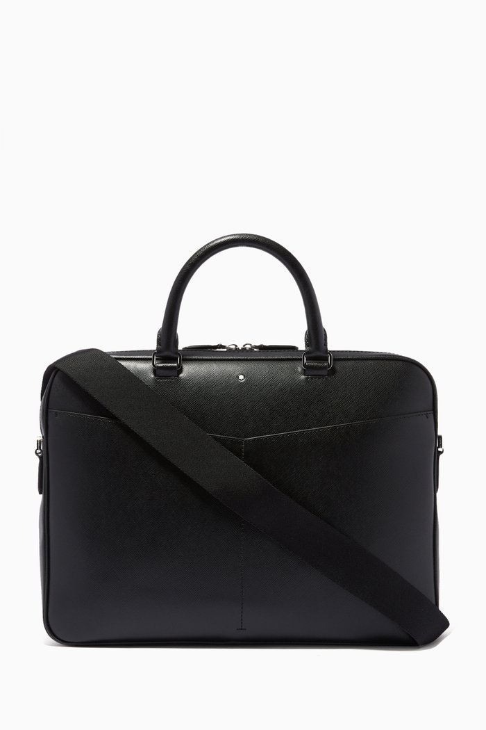 

Sartorial Ultra Slim Document Case in Leather, Black