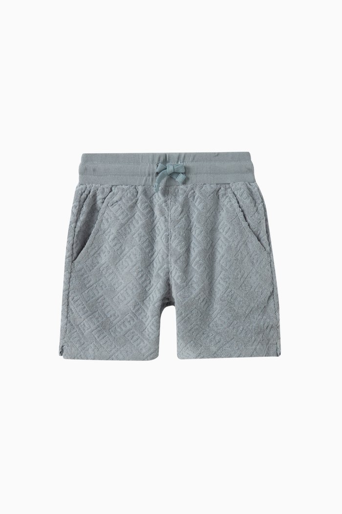 

Monogram Shorts in Cotton Blend Terry, Grey