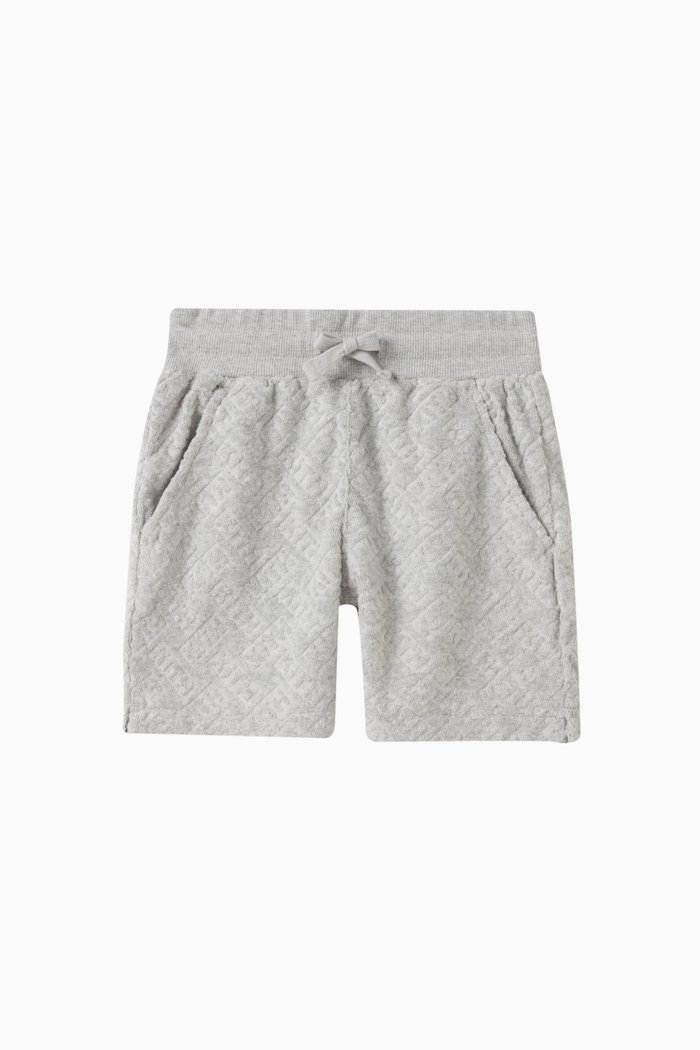 

Monogram Shorts in Cotton Blend Terry, Grey