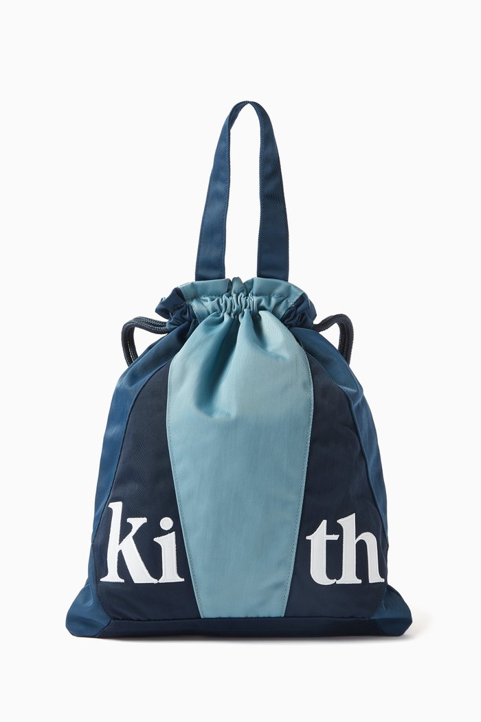 Turbo Drawstring Tote Bag in Nylon, Yellow