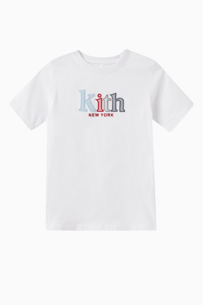 

Novelty Serif Graphic T-shirt in Cotton, White