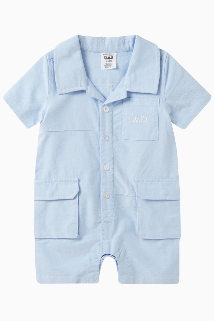 

Patchwork Shortall in Cotton, Blue