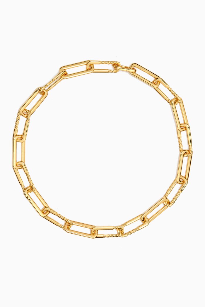 

Roll Chain Choker in 18kt Gold-plated Metal
