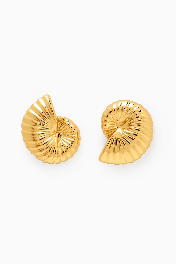 

Moro Studs Earrings in 18kt Gold-plated Metal