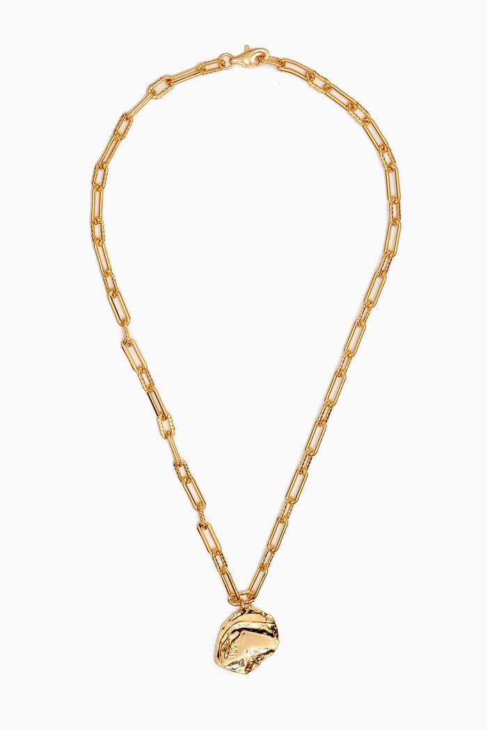 

Mao Necklace in 18kt Gold-plated Metal