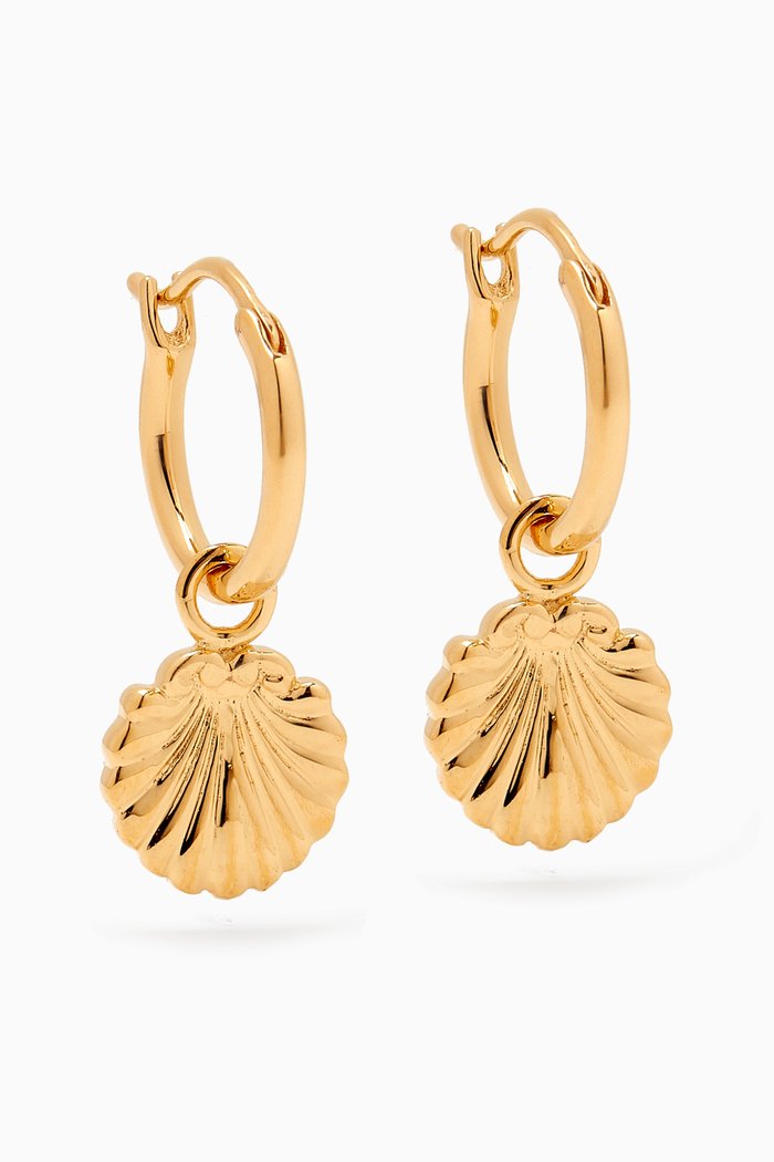

Concha Mini Hoop Earrings in 18kt Yellow Gold Vermeil