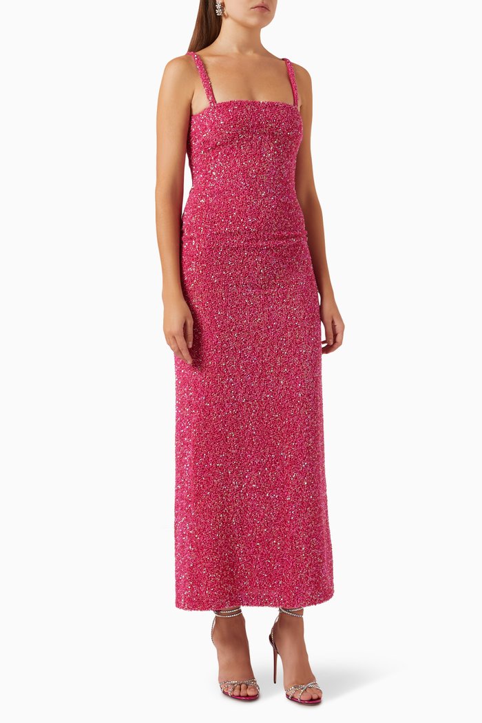 

Luciernaga Maxi Dress, Pink