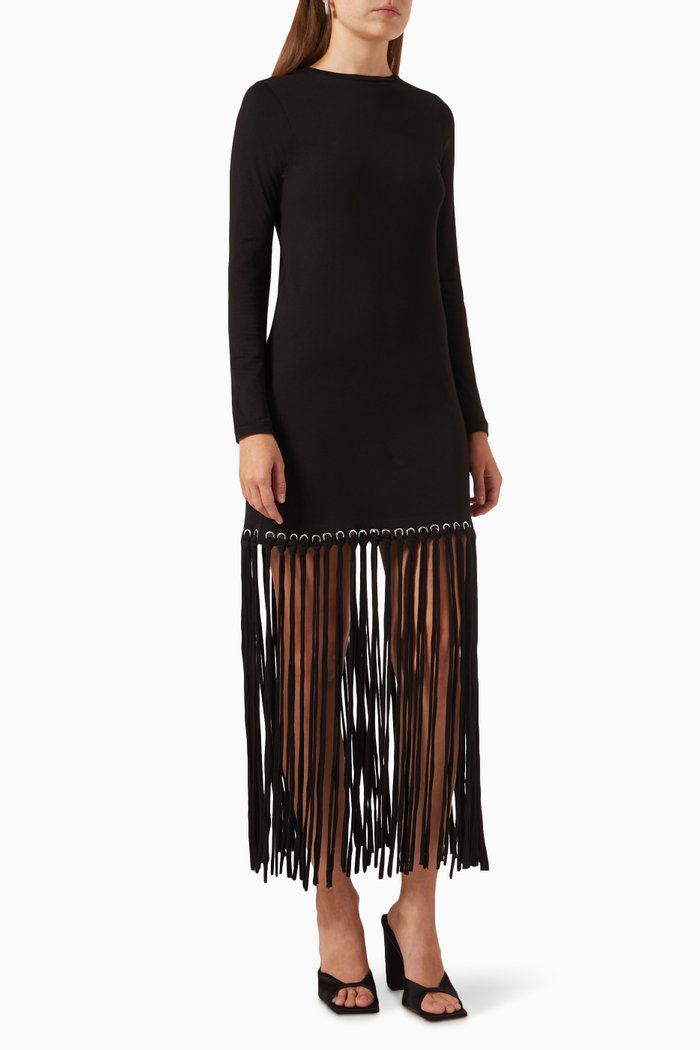 

Romerillo T-shirt Dress in Jersey, Black