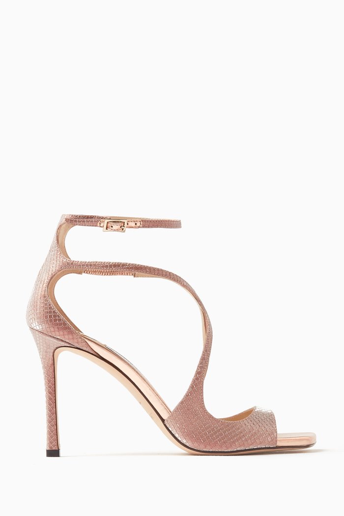 

Azia 95 Tai Sandals in Leather, Pink