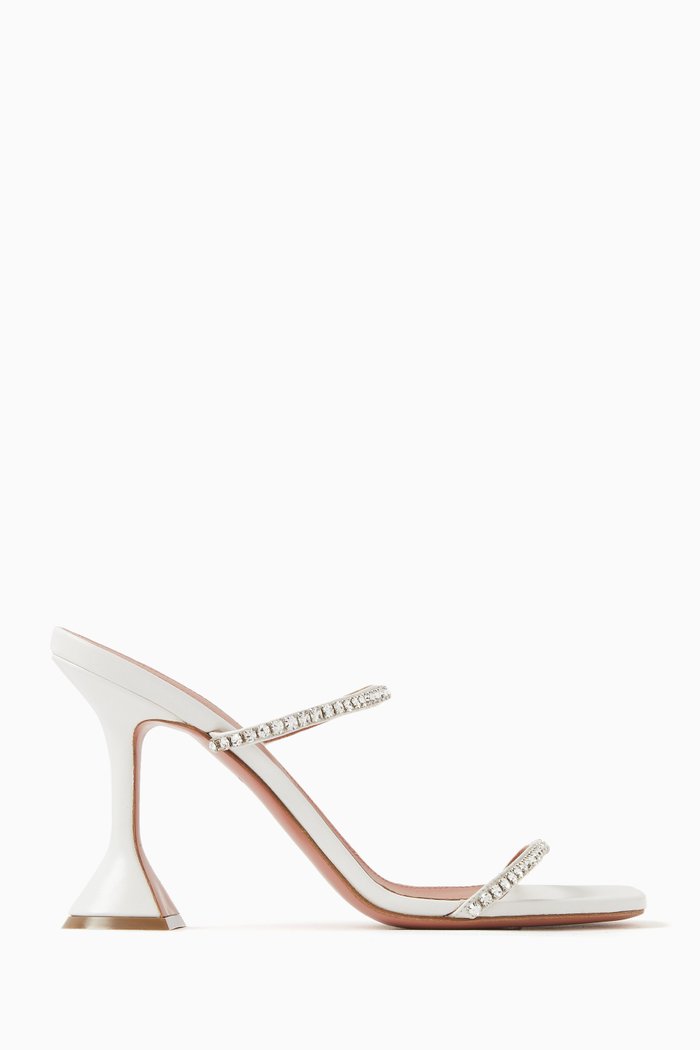 

Gilda 95 Mules in Nappa Leather, White