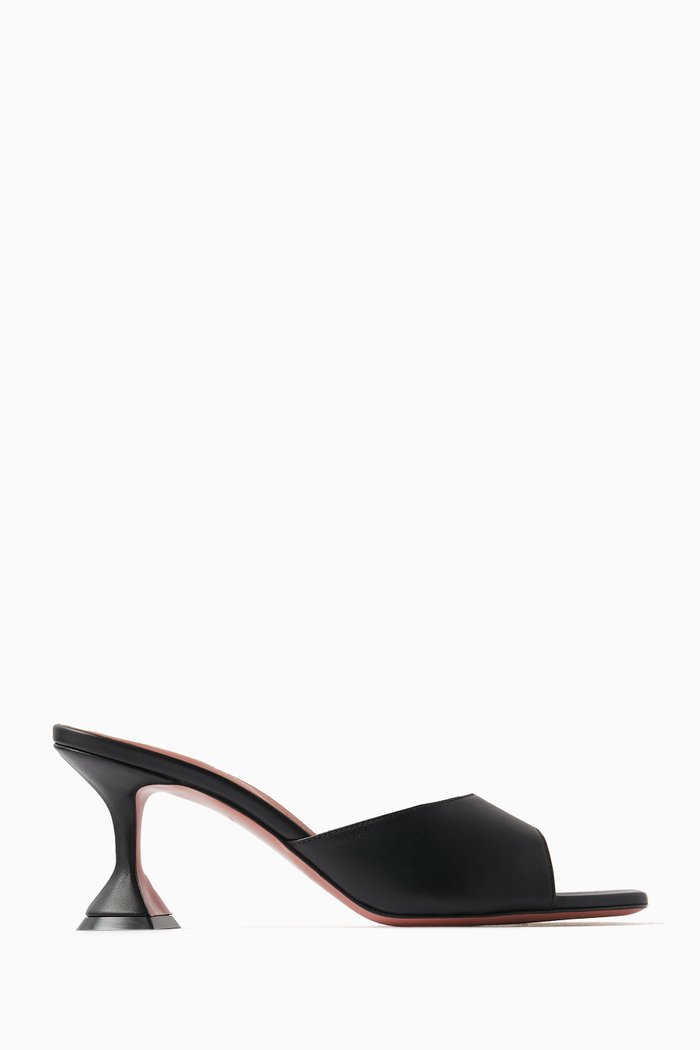 

Lupita Slip On 70 Mules in Nappa Leather, Black