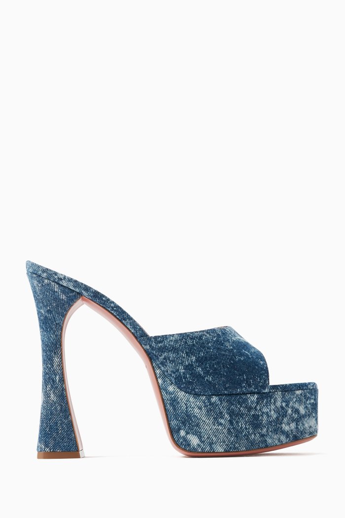 

Dalida 150 Platform Sandals in Denim, Blue