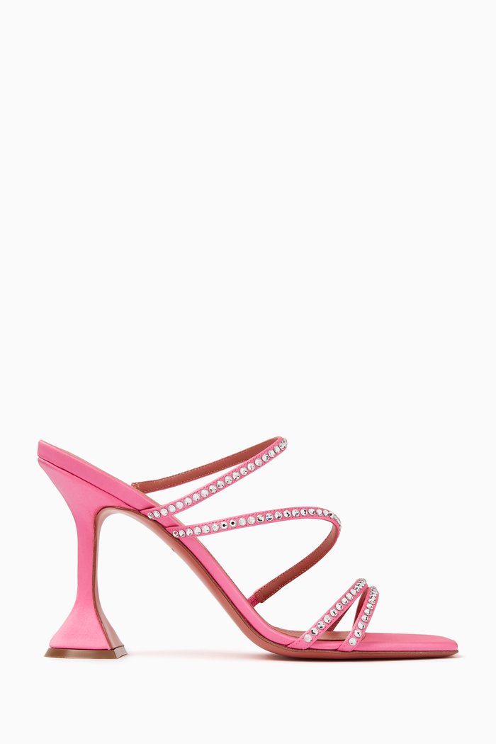 

Naima 95 Mules in Satin, Pink