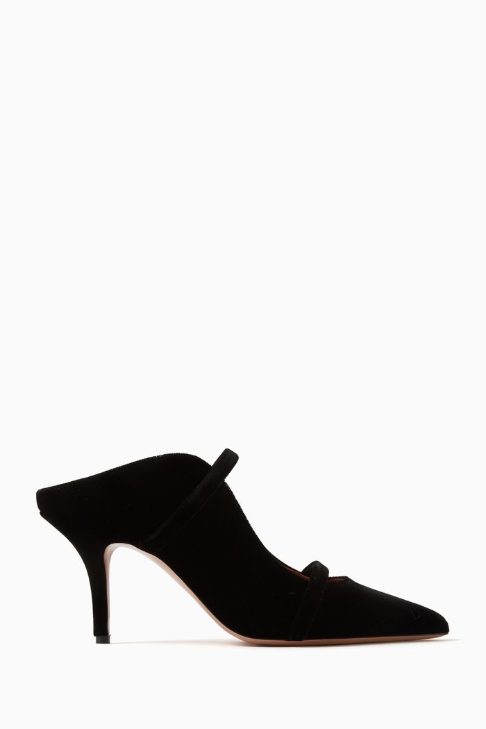 

Maureen 70 Mules in Velvet, Black