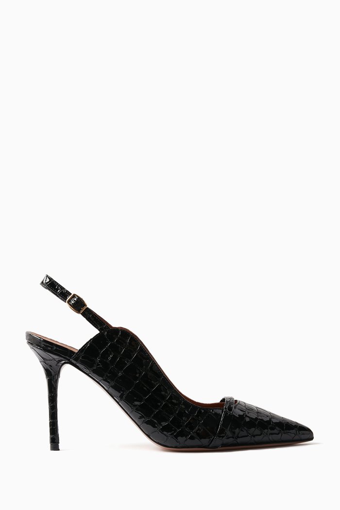 

Marion 85 Slingback Pumps in Patent Leather, Black