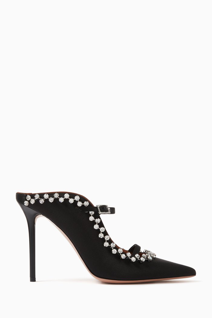 

Gala 100 Mules in Satin, Black