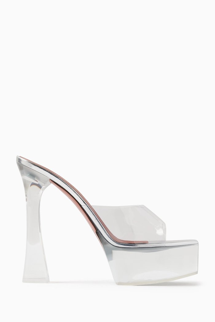 

Dalida 150 Mule Sandals in Plexi, White
