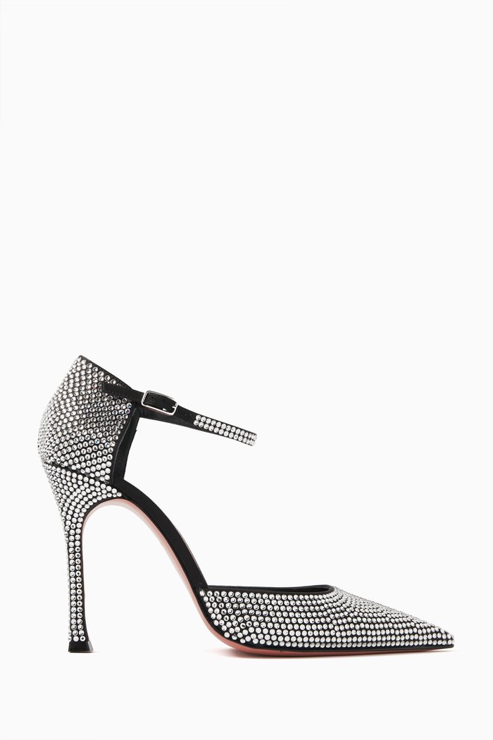 

Vittoria 105 Pumps in Crystal-embellished Suede, Black