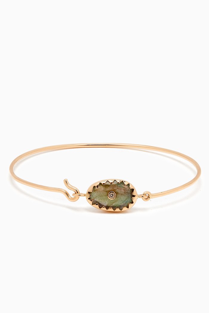 

Orso Diamond & Labradorite Bracelet in 9kt Gold, Yellow