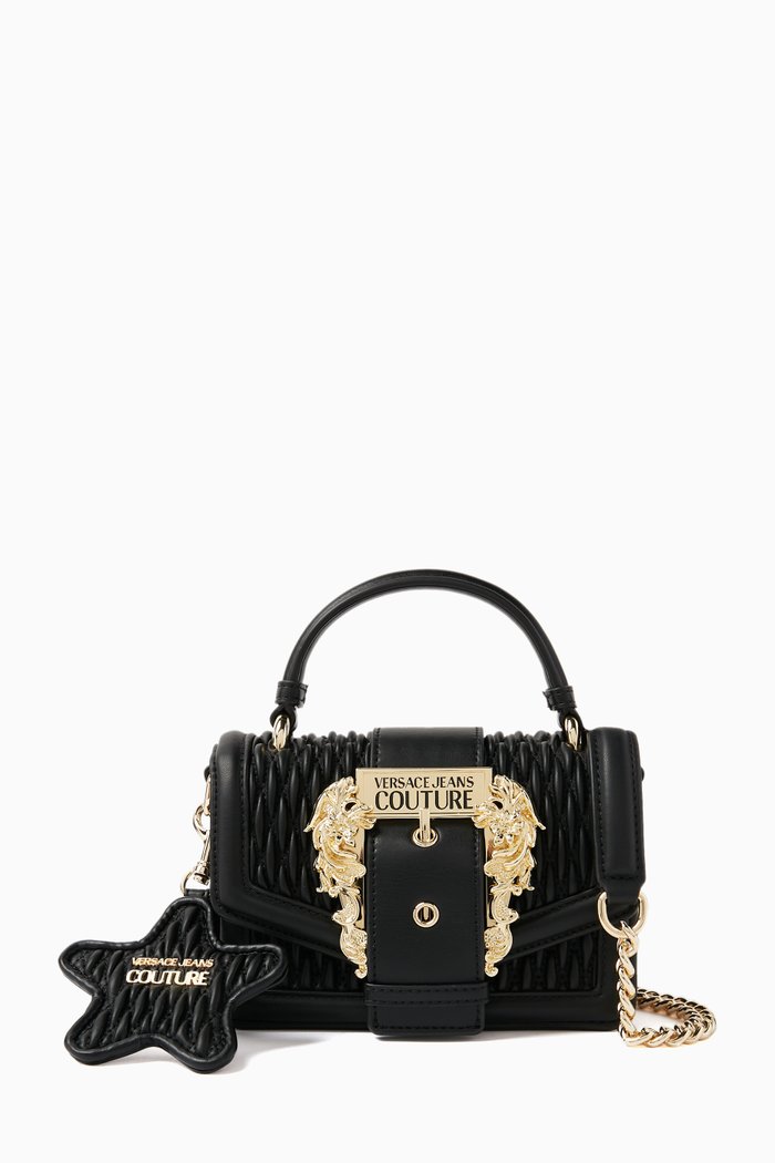 

Small Couture 01 Crossbody Bag in Faux Leather, Black