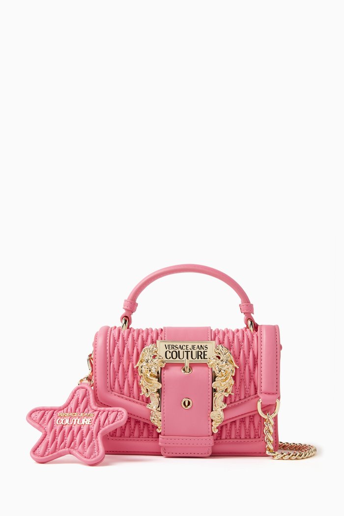 

Small Couture 01 Crossbody Bag in Faux Leather, Pink
