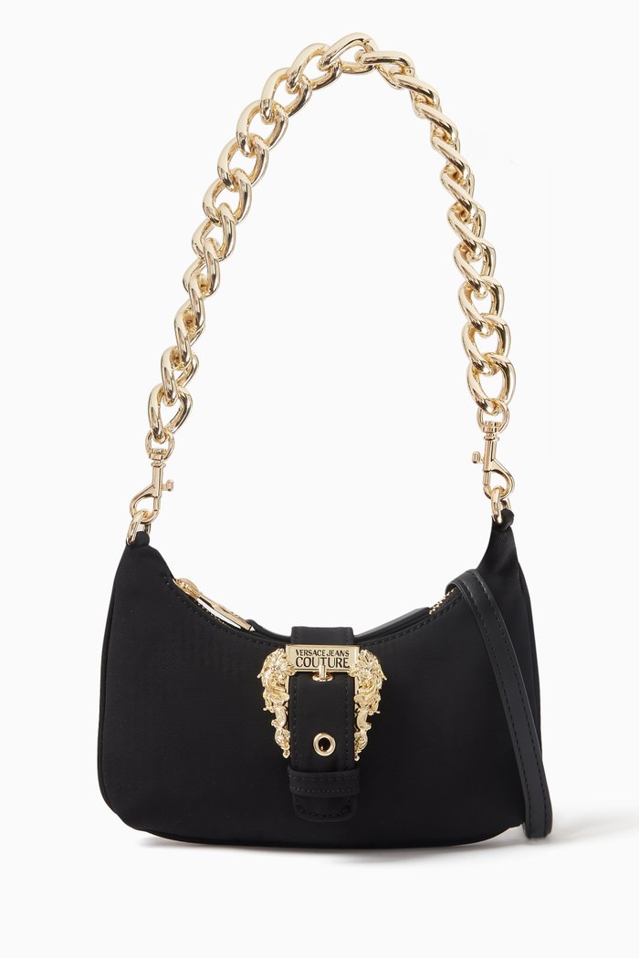

Small Couture 01 Crossbody Bag in Recycled Nylon, Black