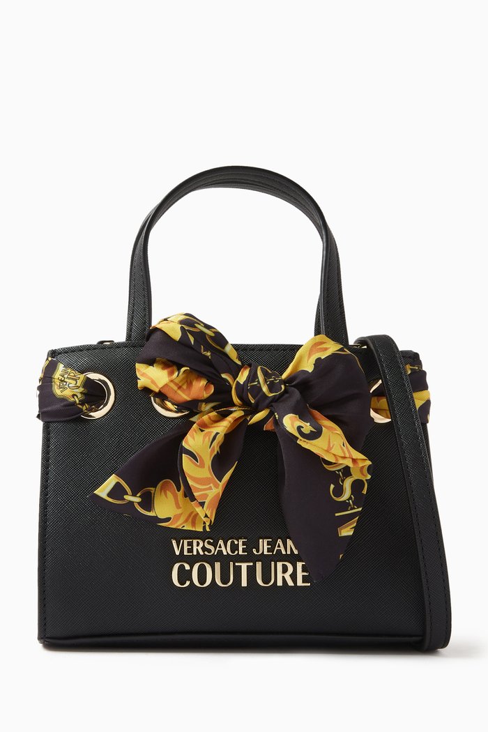 

Thelma Classic Top Handle Bag in Saffiano Leather, Black