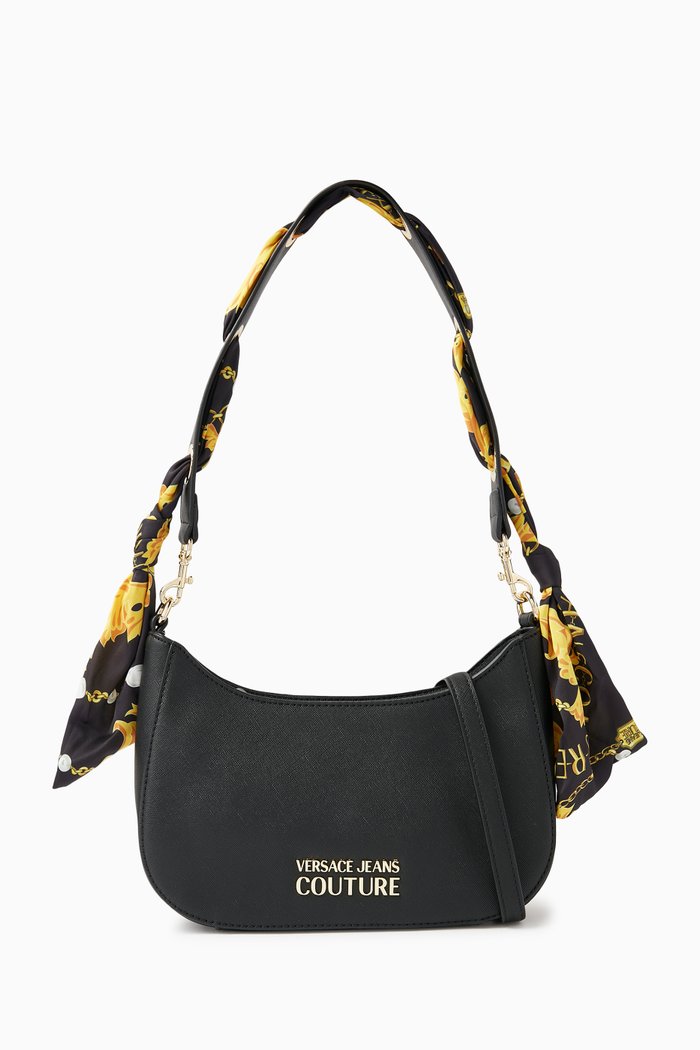 

Medium Thelma Shoulder Bag in Saffiano Leather, Black