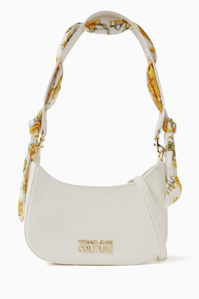 

Medium Thelma Shoulder Bag in Saffiano Leather, White