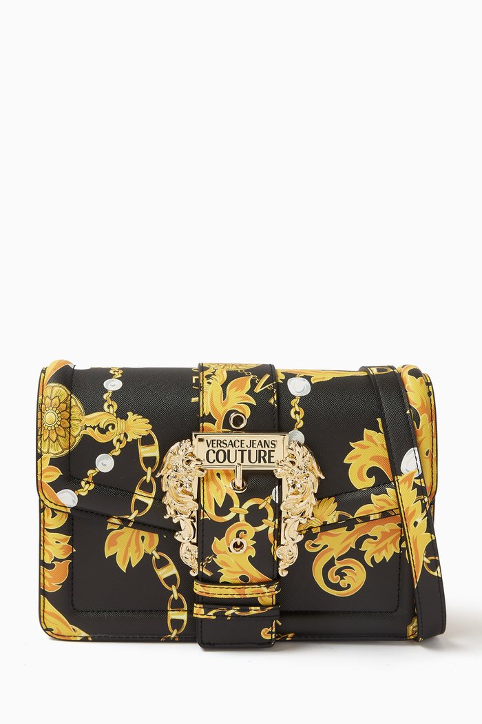 

Medium Couture 01 Crossbody Bag in Saffiano Leather, Black