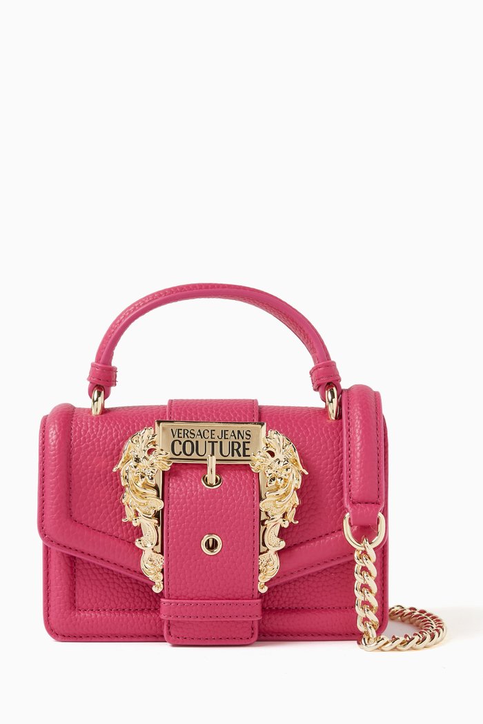 

Couture 01 Crossbody Bag in Grainy Leather, Pink