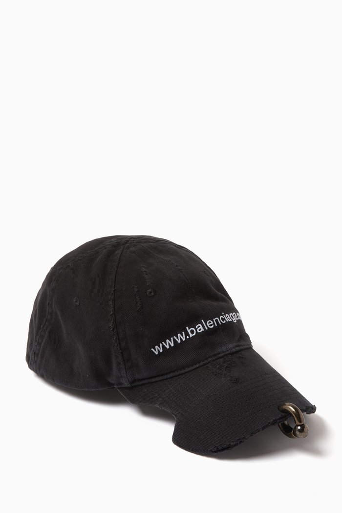 

Bal.com Front Piercing Cap in Cotton Drill, Black