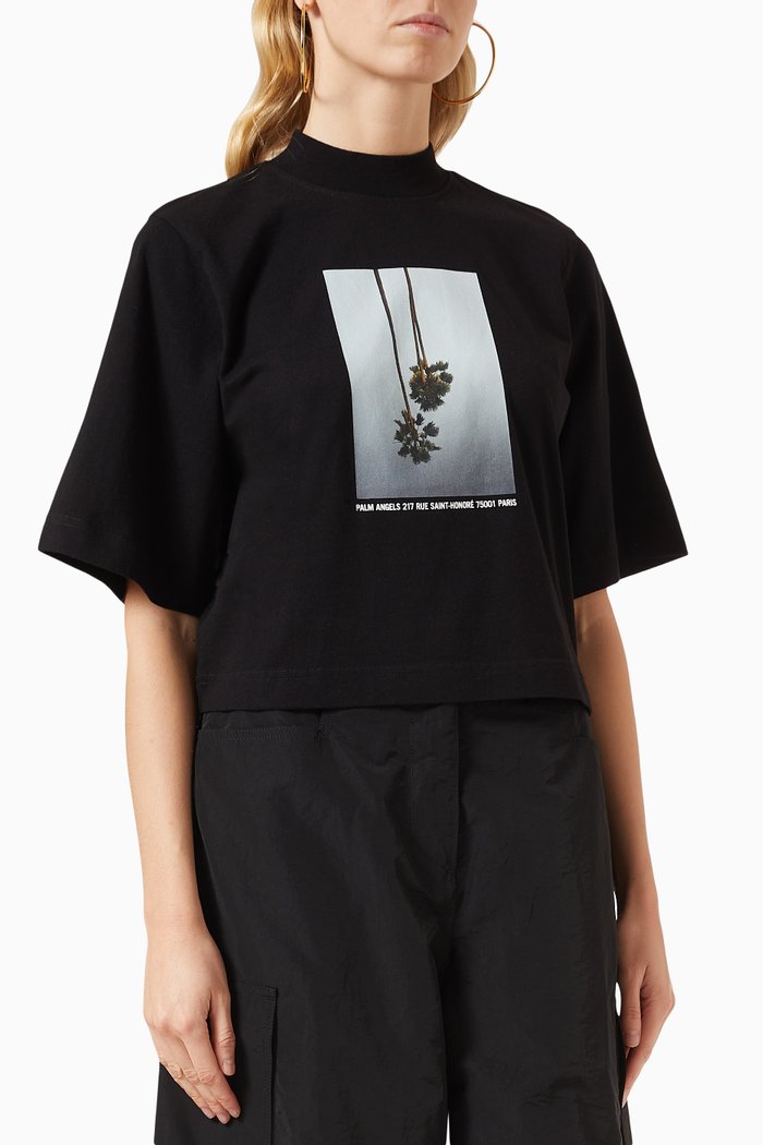 

Mirage Boxy T-shirt in Jersey, Black